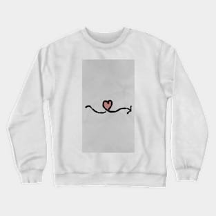 Heartbeat Symbol Tattoo Crewneck Sweatshirt